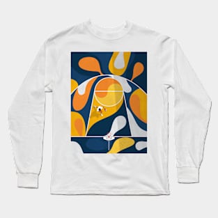 Basketball Court Long Sleeve T-Shirt